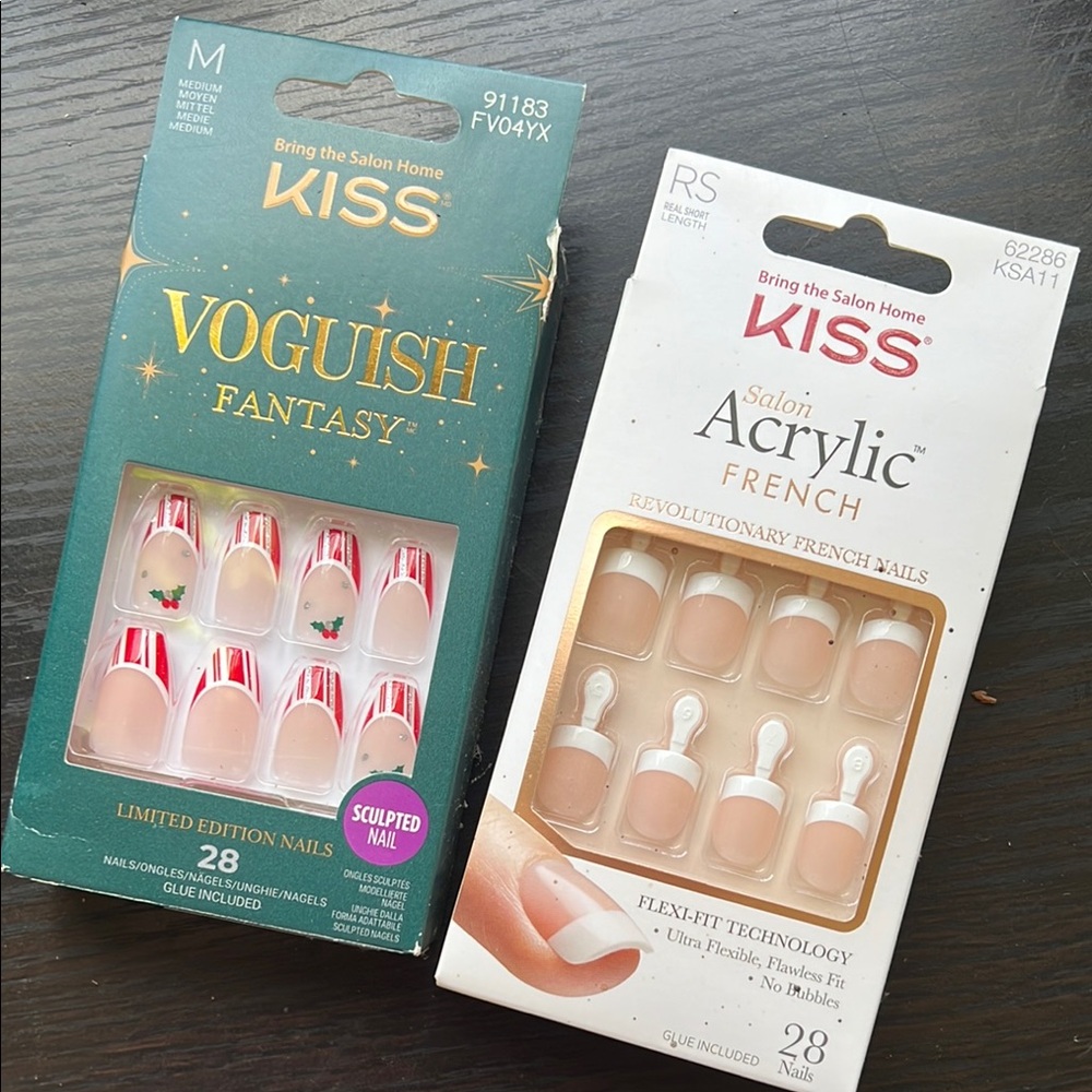 Glamnetic & Kiss glue on nails